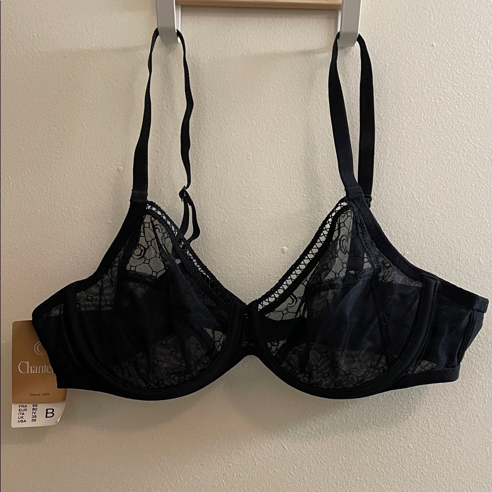 Chantelle Black Lace Detail Bra